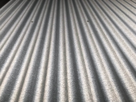 ガルバニウムの波板の写真